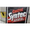 Image 8 : Castrol Syntec Synthetic Motor Oils Authorized Dealer metal 2 sided Sign 24”×29”