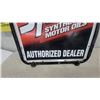 Image 9 : Castrol Syntec Synthetic Motor Oils Authorized Dealer metal 2 sided Sign 24”×29”