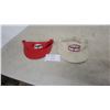 Image 1 : Two Vintage Texaco Visors, Red and white with Embroidered Logo Patches