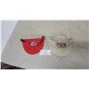 Image 4 : Two Vintage Texaco Visors, Red and white with Embroidered Logo Patches