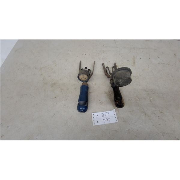 Pair of Vintage Battery Cell Testers Including Perfect and Allen Electric and Equipment Co.
