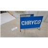 Image 4 : Vintage Chryco Metal Advertising tire stand Sign with Wire Frame