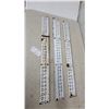 Image 1 : Set of 3 Province of Manitoba Water Resources Branch Enamel Water Level Staff Gauges, 0.0-8.9 Feet