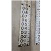 Image 2 : Set of 3 Province of Manitoba Water Resources Branch Enamel Water Level Staff Gauges, 0.0-8.9 Feet
