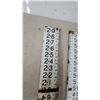 Image 4 : Set of 3 Province of Manitoba Water Resources Branch Enamel Water Level Staff Gauges, 0.0-8.9 Feet