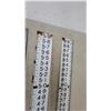 Image 7 : Set of 3 Province of Manitoba Water Resources Branch Enamel Water Level Staff Gauges, 0.0-8.9 Feet