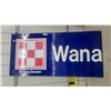Image 1 : Purina Dealer "Wana" Checkerboard metal embossed Advertising Sign 30”×70”