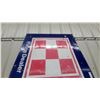 Image 2 : Purina Dealer "Wana" Checkerboard metal embossed Advertising Sign 30”×70”