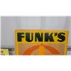 Image 3 : Funk's G Hybrid "Richard Nussey" Seed Corn Advertising Sign 20”×28” fiberglass 1977