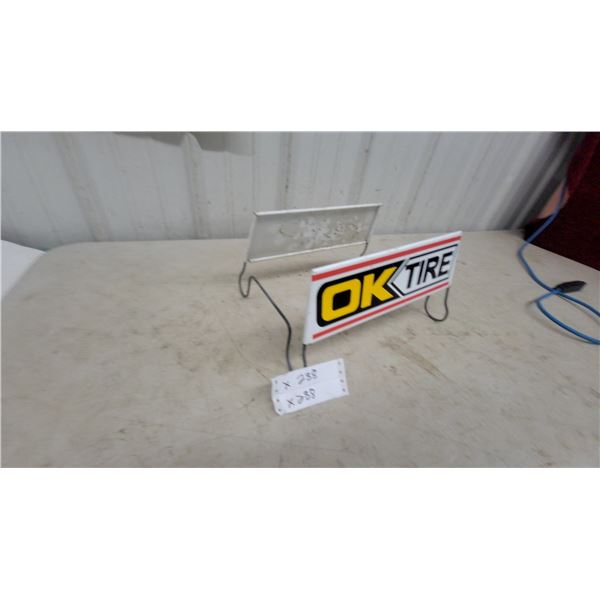 OK Tire Double-Sided Promotional tire Display Sign