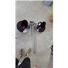 Image 1 : Railroad Crossing Signal Head Assembly with Dual Flashing Red Lights and Crossbar Mount