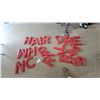 Image 1 : 18 Red Three-Dimensional Plastic Sign Letters, Approx. 9” × 12”