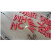 Image 4 : 18 Red Three-Dimensional Plastic Sign Letters, Approx. 9” × 12”