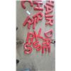 Image 6 : 18 Red Three-Dimensional Plastic Sign Letters, Approx. 9” × 12”