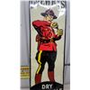Image 2 : Drewrys Dry Ginger Ale, Lime Rickey, and Crystal Soda Embossed Tin Mountie Sign