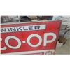 Image 7 : Vintage Winkler Co-Op Petroleum Products metal Sign 54”×35”