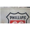 Image 3 : 1956 Phillips 66 Fertilizer metal Dealership Sign with Shield Logo 48”×60”