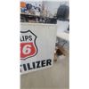 Image 7 : 1956 Phillips 66 Fertilizer metal Dealership Sign with Shield Logo 48”×60”
