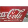 Image 3 : Vintage Coca-Cola "Always Refreshing" Metal embossed Advertising Sign, 1940s-1950s 59”×36”