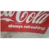 Image 4 : Vintage Coca-Cola "Always Refreshing" Metal embossed Advertising Sign, 1940s-1950s 59”×36”