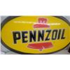 Image 2 : Pennzoil Oval Service Station lense Sign with Red Bell Logo 60”×35”