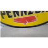 Image 6 : Pennzoil Oval Service Station lense Sign with Red Bell Logo 60”×35”