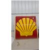 Image 1 : Vintage Shell Oil Company Vacuum-Formed Plastic Pecten Logo Sign Face 60”×60”