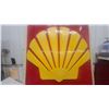 Image 2 : Vintage Shell Oil Company Vacuum-Formed Plastic Pecten Logo Sign Face 60”×60”