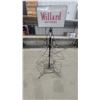 Image 1 : Vintage Willard Battery Rack with Metal Topper Sign, 3-Tier, 46”