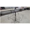 Image 3 : Vintage Willard Battery Rack with Metal Topper Sign, 3-Tier, 46”