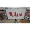 Image 7 : Vintage Willard Battery Rack with Metal Topper Sign, 3-Tier, 46”