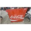 Image 1 : Vintage "Enjoy Coca-Cola" Single-Sided Painted Metal Advertising Sign, circa 1950s-1960s 44”×44”