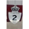 Image 1 : Vintage Ontario "The King's Highway 2” Shield Road metal Sign with Crown Emblem 28”×22”