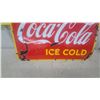 Image 4 : 1940s “Drink Coca-Cola Ice Cold” Porcelain Advertising Sign, 20” × 28”
