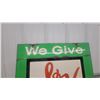 Image 2 : Vintage "We Give S and H Green Stamps" Double-Sided Shield-Shaped Metal Advertising Sign 30”×36”