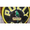 Image 3 : Polly Gas Embossed Round Metal Modern Advertising Sign with Parrot Logo 23.6 diameter
