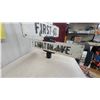 Image 3 : Vintage "First St" and "Carlton Ave" Double-Sided Cast Metal Embossed Street Sign with Bracket 24”