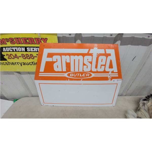 Vintage Butler Farmstead Metal Advertising Sign18”×24”