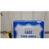 Image 4 : C.O.P.P. Citizens on Patrol Program "This Area Protected by Citizens on Patrol" Metal Sign