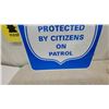 Image 5 : C.O.P.P. Citizens on Patrol Program "This Area Protected by Citizens on Patrol" Metal Sign