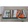 Image 1 : Vintage 1950s-1960s "Fresh Up with 7up" Porcelain Advertising Sign 12”×29”