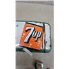 Image 2 : Vintage 1950s-1960s "Fresh Up with 7up" Porcelain Advertising Sign 12”×29”