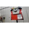 Image 3 : Capsule Vending Machine, $1 Loonie Coin Operated, Red and Chrome on Black Pole Stand 57” tall