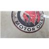 Image 4 : Modern Red Indian Gasoline and Motor Oils Round Porcelain Sign 12” diameter