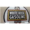 Image 2 : White Rose Gasoline and En-Ar-Co Motor Oil Round "Boy and Slate" Porcelain sign 12” diameter Modern