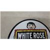 Image 3 : White Rose Gasoline and En-Ar-Co Motor Oil Round "Boy and Slate" Porcelain sign 12” diameter Modern