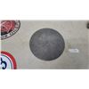 Image 5 : White Rose Gasoline and En-Ar-Co Motor Oil Round "Boy and Slate" Porcelain sign 12” diameter Modern