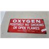 Image 1 : Vintage Canadian Liquid Air Company "Oxygen Positively No Smoking or Open Flames" Porcelain Sign
