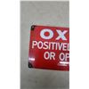 Image 2 : Vintage Canadian Liquid Air Company "Oxygen Positively No Smoking or Open Flames" Porcelain Sign