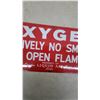 Image 3 : Vintage Canadian Liquid Air Company "Oxygen Positively No Smoking or Open Flames" Porcelain Sign
